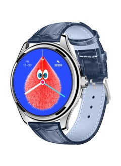 Hommtel GT5 Ultrathin Smartwatch - Silver Dial Edition with Navy Blue Strap, 1.53" AMOLED Display, NFC, AI Voice Assistant, and Multi-Sport Modes  - Image 2