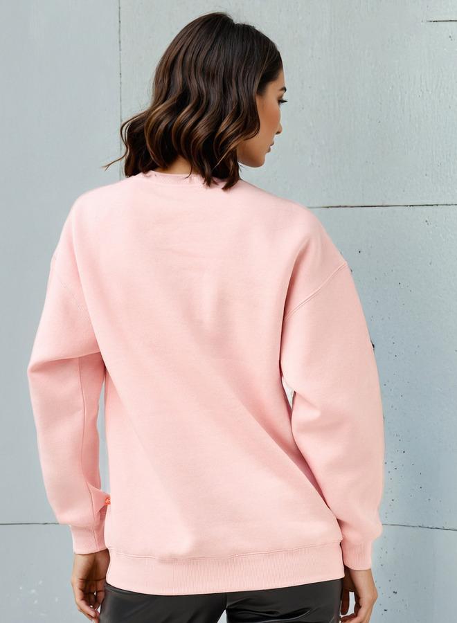 SP Characters Garfield Print Crew Neck Sweatshirt - Image 3