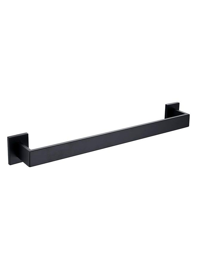 TASTOS 23.6 Inch Black Single Towel Bar Rack, SUS 304 Stainless Steel Bathroom Towel Bar Heavy Duty Towel Holder Kitchen Towel Rod, Wall Mount with Screws Towel Bar Rod Matte Black Finish - Image 1