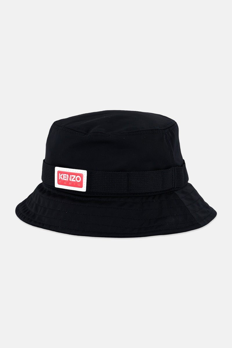 Kenzo Men Brand Logo Bucket Hat, Black  - Image 1