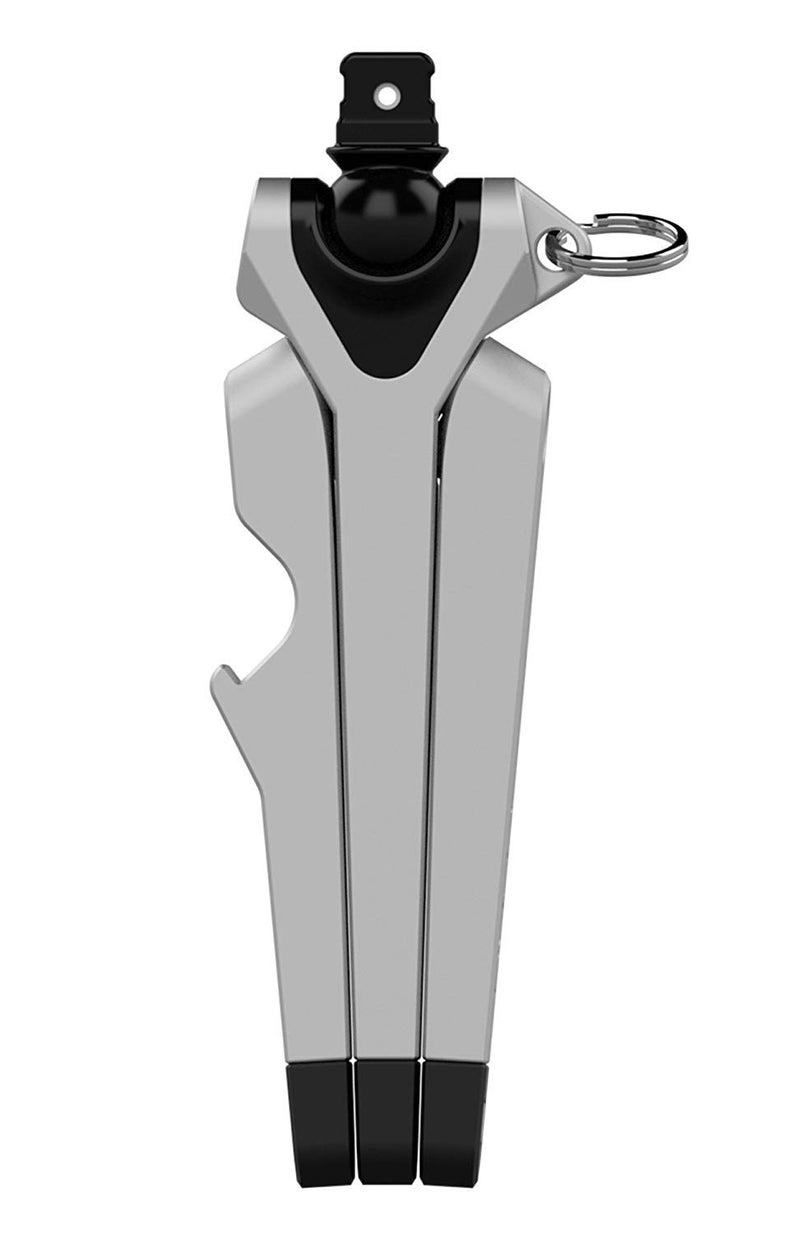 Kenu Stance Mini Tripod Stand - Pocket-Sized Portable Cell Phone Holder for iPhones - Phone Stand for Desk - Compact Keyring Accessory with Bottle Opener - Fits iPhones with Lightning Connector