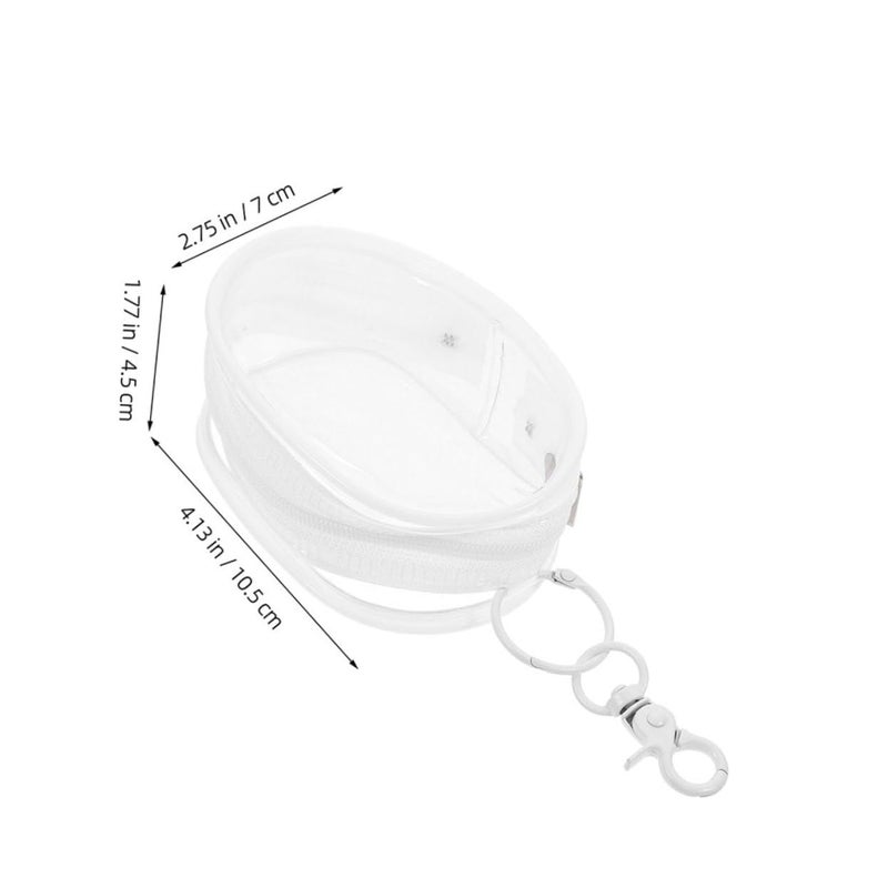 Clear PVC Mini Figure Storage Pouch Doll Case Display Bag Keychain Accessory - Image 3