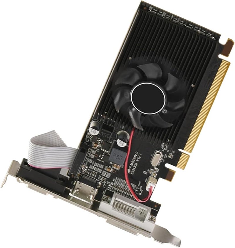 Low Profile DDR3 64Bit 2GB Graphics Card With Cooling Fan For Office Home PC - Image 4