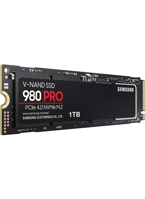 Samsung 980 PRO SSD 1TB PCIe 4.0 NVMe Gen 4 Gaming M.2 internal solid-state drive memory card, maximum speed, thermal control, MZ-V8P1T0B