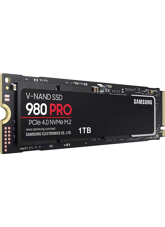 Samsung - Samsung 980 PRO SSD 1TB PCIe 4.0 NVMe Gen 4 Gaming M.2 internal solid-state drive memory card, maximum speed, thermal control, MZ-V8P1T0B - Image 1