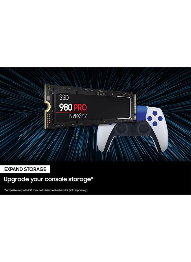Samsung - Samsung 980 PRO SSD 1TB PCIe 4.0 NVMe Gen 4 Gaming M.2 internal solid-state drive memory card, maximum speed, thermal control, MZ-V8P1T0B - Image 1