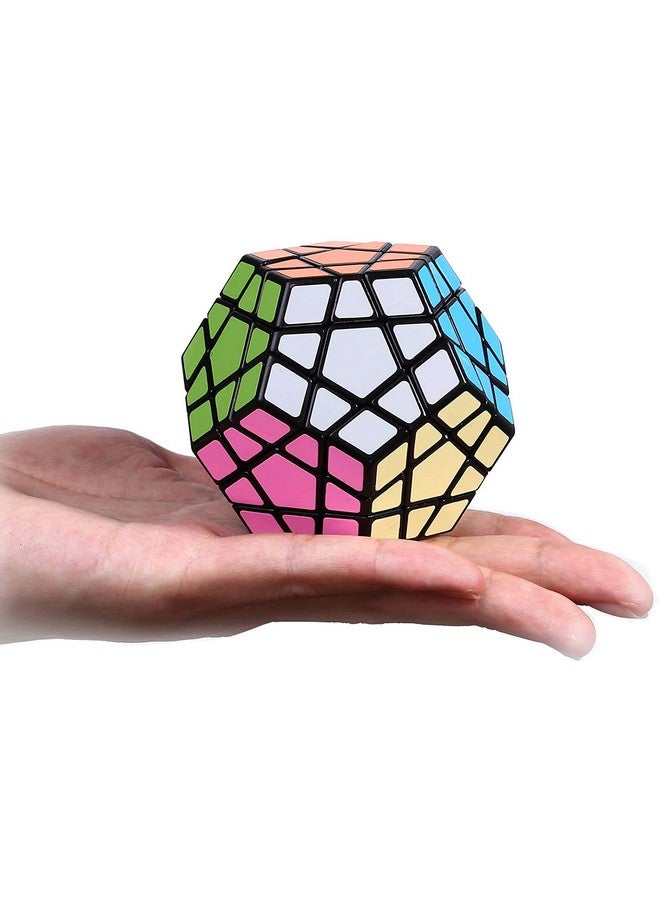 Cubelelo Shengshou Megaminx Black/White Speed Cube Magic Puzzle For Kids & Adults Magic Speedy Stress Buster Brainstorming Puzzles (Multicolor)  - Image 4