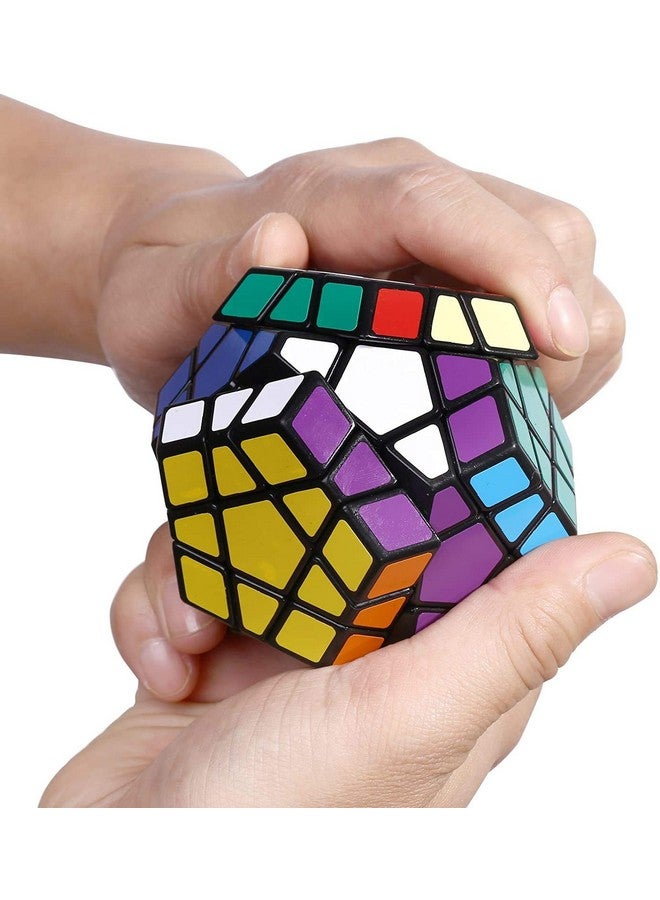 Cubelelo Shengshou Megaminx Black/White Speed Cube Magic Puzzle For Kids & Adults Magic Speedy Stress Buster Brainstorming Puzzles (Multicolor)  - Image 5