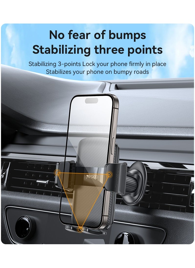 C251 360 Free Rotation One-second Automatic Clamping Auto-locking High Quality Air Vent Phone Holder