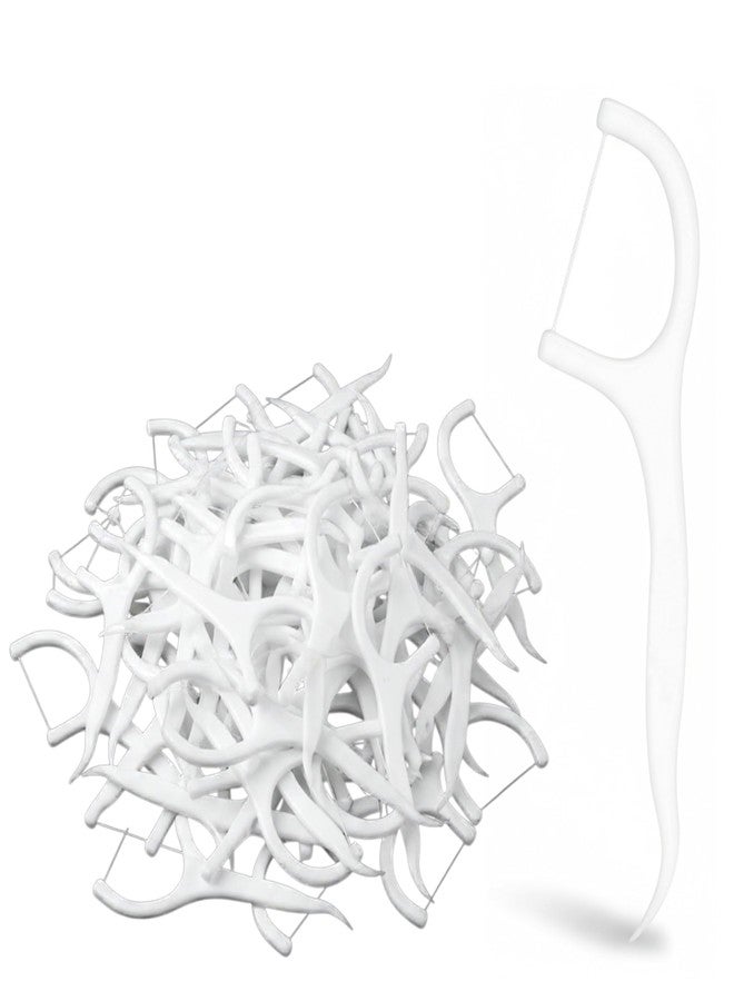 TEMPERIA (50 Pcs Dental Floss Toothpick Sticks - Flosser for Teeth Cleaner - Tooth Flossing Thread Cleaning Kit for Clean Teeth, Fresh Breath and Healthy Gums (MN01 - Image 1