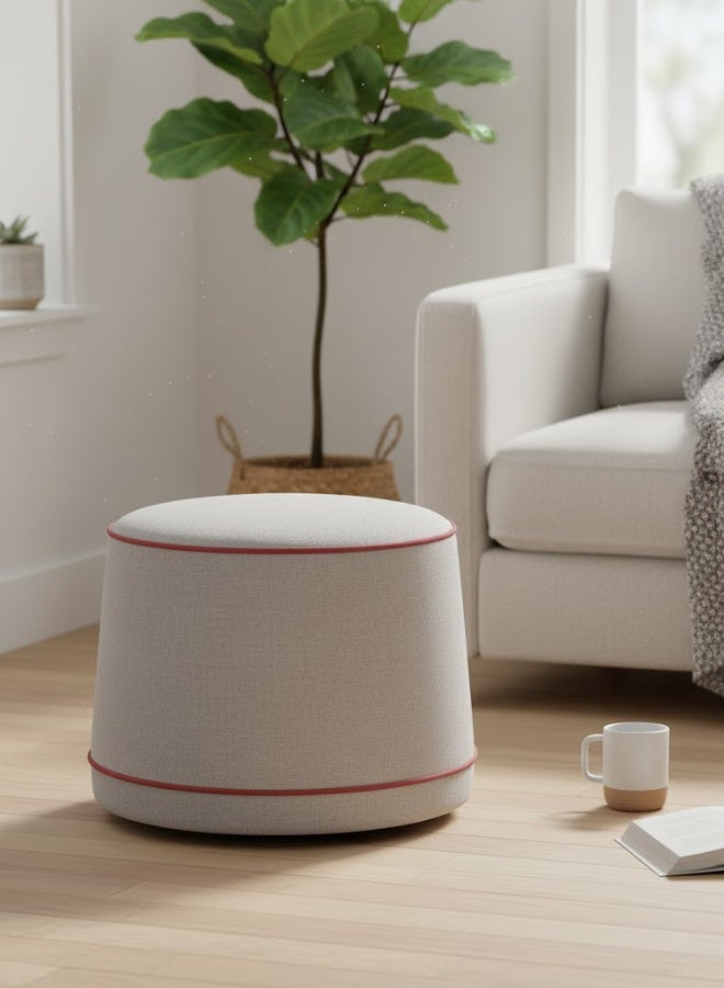 Neo Front Ottoman Stool - Multicolor Fabric (Light Grey) - SBUN-ASC01-BA246 50*40*50 cm - Image 1