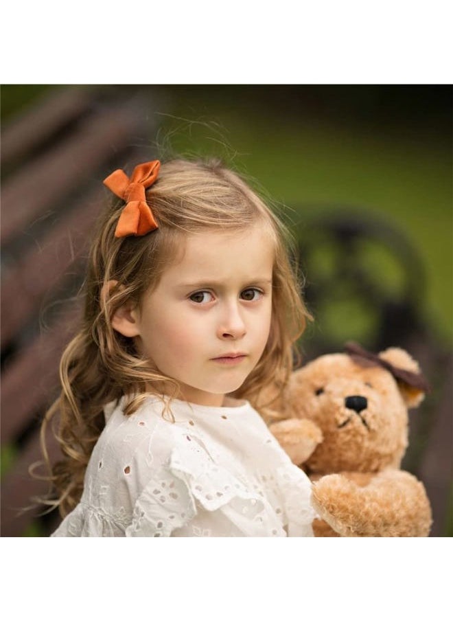 Sugarmelon - 24 Pieces Velvet Bow Hair Clips Barrettes for Baby Girl Hair Bows Alligator Clip Accessories for Little Girls Toddler Kids Teens - Image 1