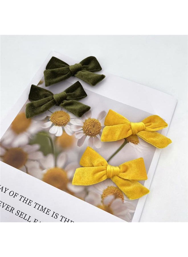 Sugarmelon - 24 Pieces Velvet Bow Hair Clips Barrettes for Baby Girl Hair Bows Alligator Clip Accessories for Little Girls Toddler Kids Teens - Image 1