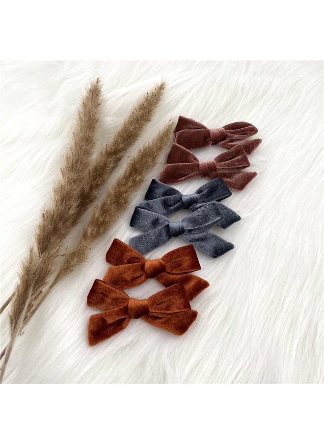 Sugarmelon - 24 Pieces Velvet Bow Hair Clips Barrettes for Baby Girl Hair Bows Alligator Clip Accessories for Little Girls Toddler Kids Teens - Image 1