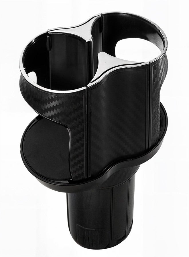 BuleVina Double Cup Holder for Car, 2 in 1 Extra Cup Insert with Expandable Base, Multifunctional Extender Expander Adapter with Elastic Open-Close Cup Mouth, Adjustable Bracket FOR 2.1''-2.9'' BOTTLE DIAMETER - Image 1