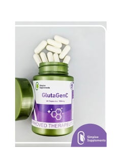 Simplee Supplements GlutaGenC Capsule Supplement 60 Caps Anti-oxidant -2pcs  - Image 3