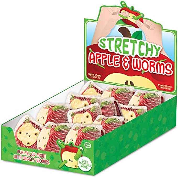 Tobar Dehnbarer Stress-Spielzeug mit Apfel- und Wrmern. - Image 5