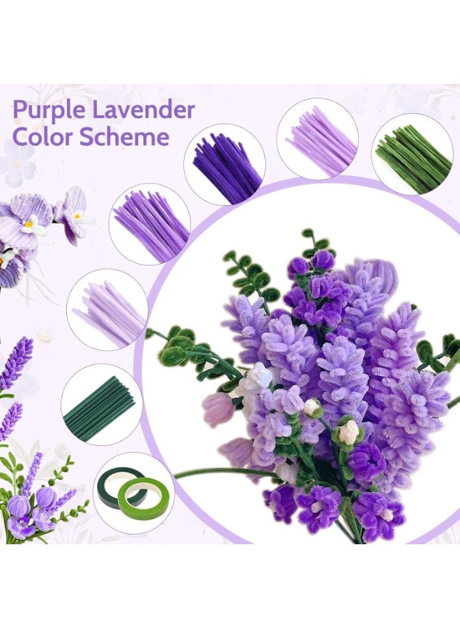 Mitoy 800 PCS Pipe Cleaners Craft, Pipe Cleaners Flowers Kit with Handle, 13 Colors Chenille Stems - Image 5