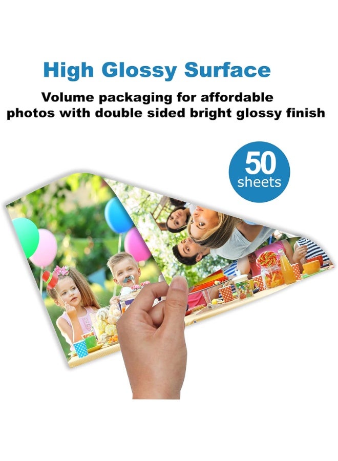 ESHANG A4 120gsm Double-Sided Glossy Photo Paper, 50 Sheets, for Inkjet Printers - Image 3
