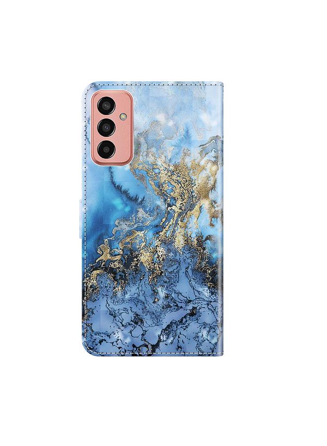 erorex Case For Samsung Galaxy M13 4G 3D Painting Pattern TPU + PU Leather Phone Case - Image 3