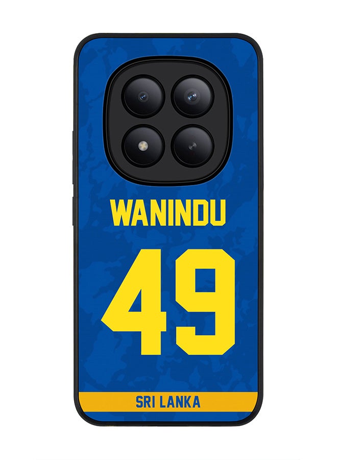 For Xiaomi Redmi Note 15 Pro+ / Poco M8 Pro Case,Slim fit Camera Protection, Shockproof Thin Phone cover  - Sri lanka Wanindu Hasaranga, Jersey No 49