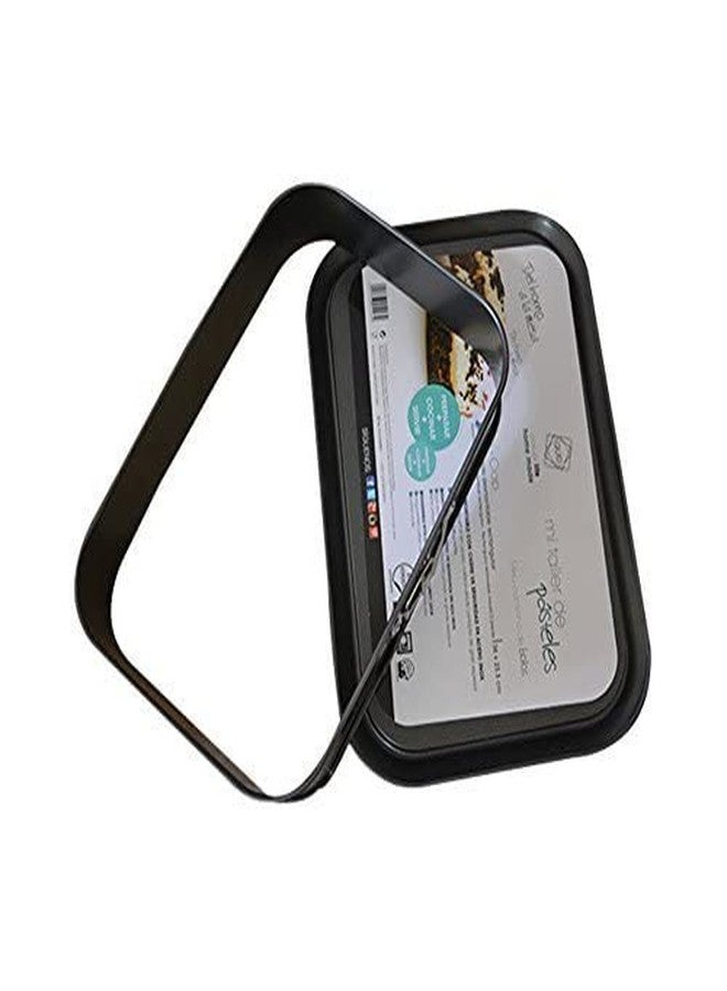 meleg otthon Springform Pan Cheesecake Pan Leakproof Cake Pan Bakeware Rectangle Nonstick Removable Bottom Black 10.6"D x 15.4"W x 3"H - Image 2