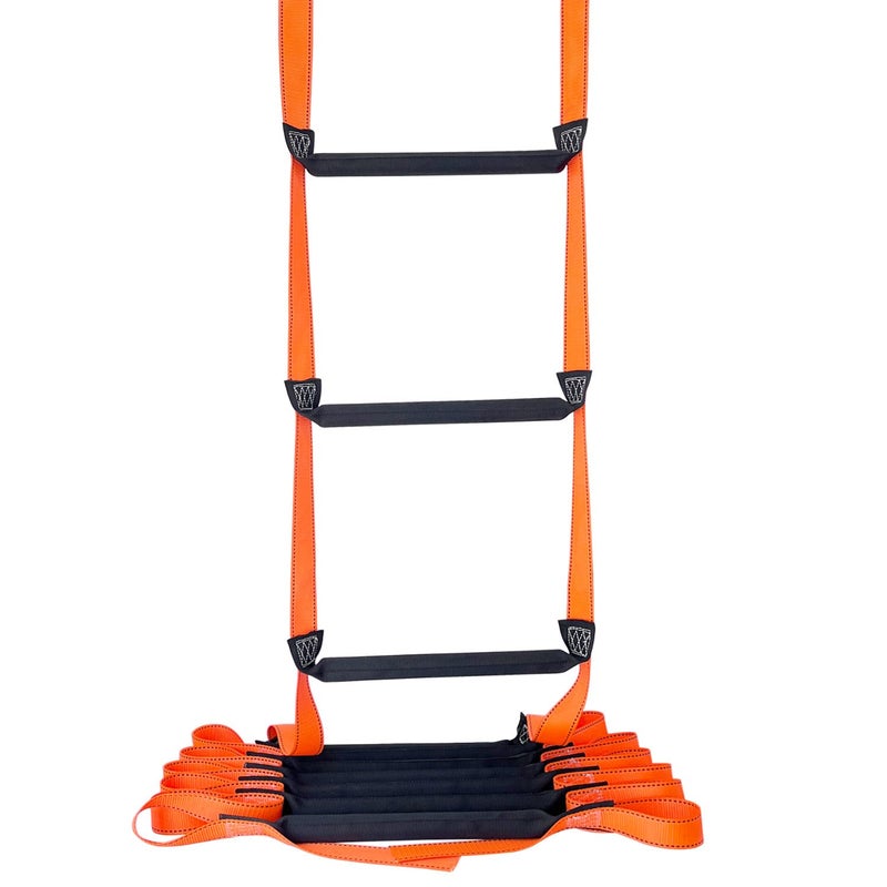FKNGS Fire Escape Ladder 164 Feet Emergency Fire Ladder 23 Story Homes Reusable Safety Rope Ladder for Kids and Adults