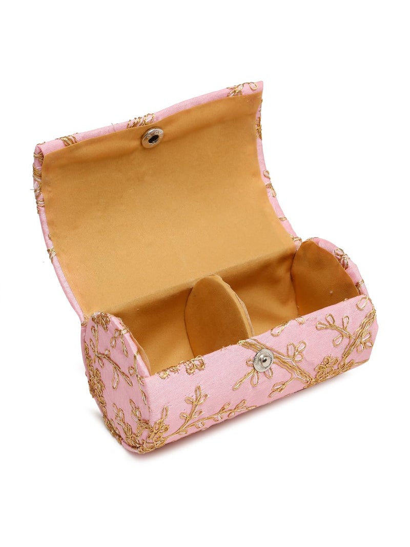 YouBella Jewellery Organisers Gifts Portable Home Jwell Bangle organizer Storage Box Case for Girls and Women (Light Pink) - Image 5