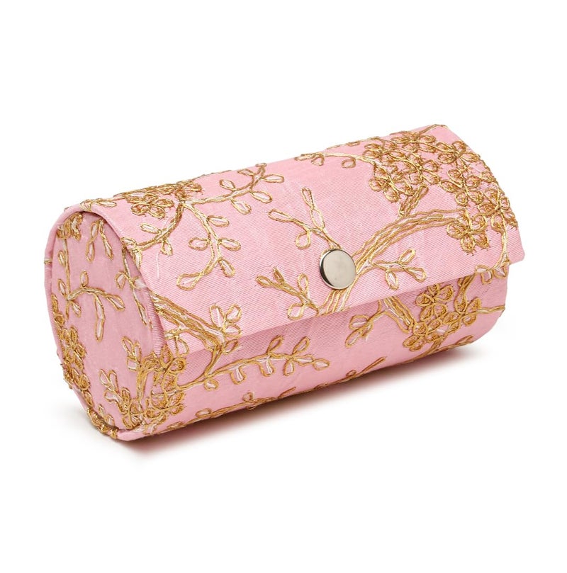 YouBella Jewellery Organisers Gifts Portable Home Jwell Bangle organizer Storage Box Case for Girls and Women (Light Pink) - Image 1