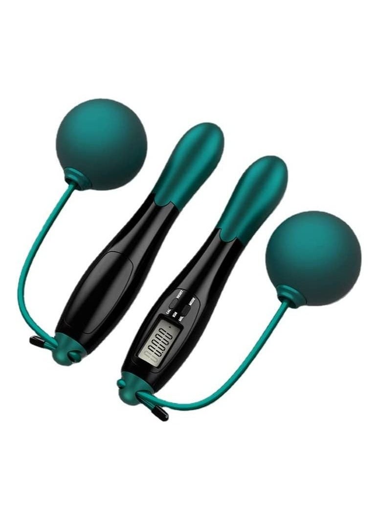 Jump Rope Multifunctional Exercise Skipping Rope with Calorie Counter Adjustable Length Cordless Jumping Rope for Men Women and Children's Fitness Exercises