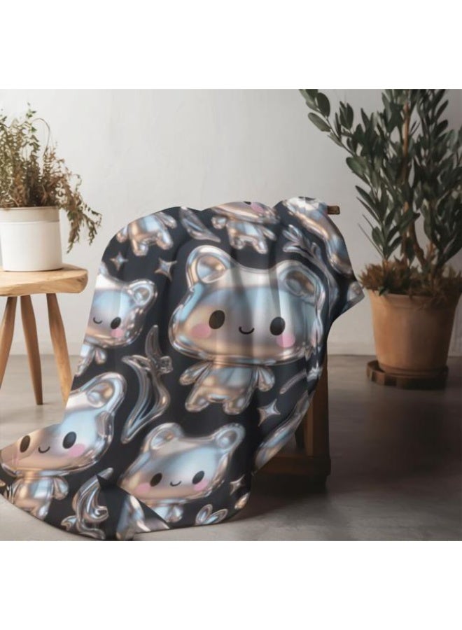 عام بطانية رقيقة من الفانيلا الكرتونية للأطفال والرضع (دافئة ومريحة، ومناسبة للنوم والألعاب) 70 سم * 100 سم - Image 4