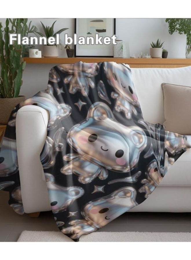 عام بطانية رقيقة من الفانيلا الكرتونية للأطفال والرضع (دافئة ومريحة، ومناسبة للنوم والألعاب) 70 سم * 100 سم - Image 5