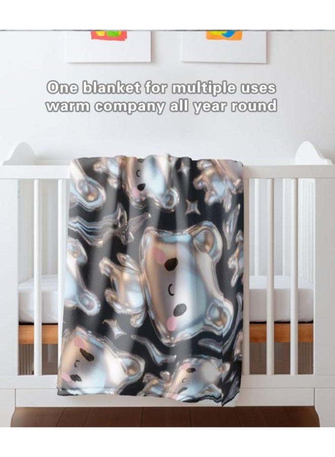 عام بطانية رقيقة من الفانيلا الكرتونية للأطفال والرضع (دافئة ومريحة، ومناسبة للنوم والألعاب) 70 سم * 100 سم - Image 3