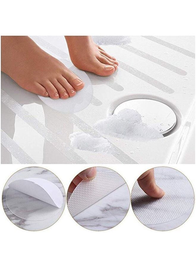NIBEMINENT 10-Piece Non-Slip Bathtub Stickers White  - Image 5