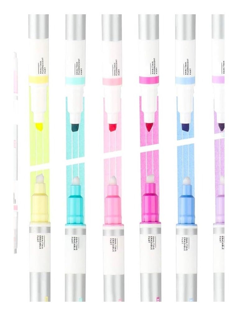 Flamingo 8-Pieces Twin Sided Erasable Hilighters Multicolor - Image 2