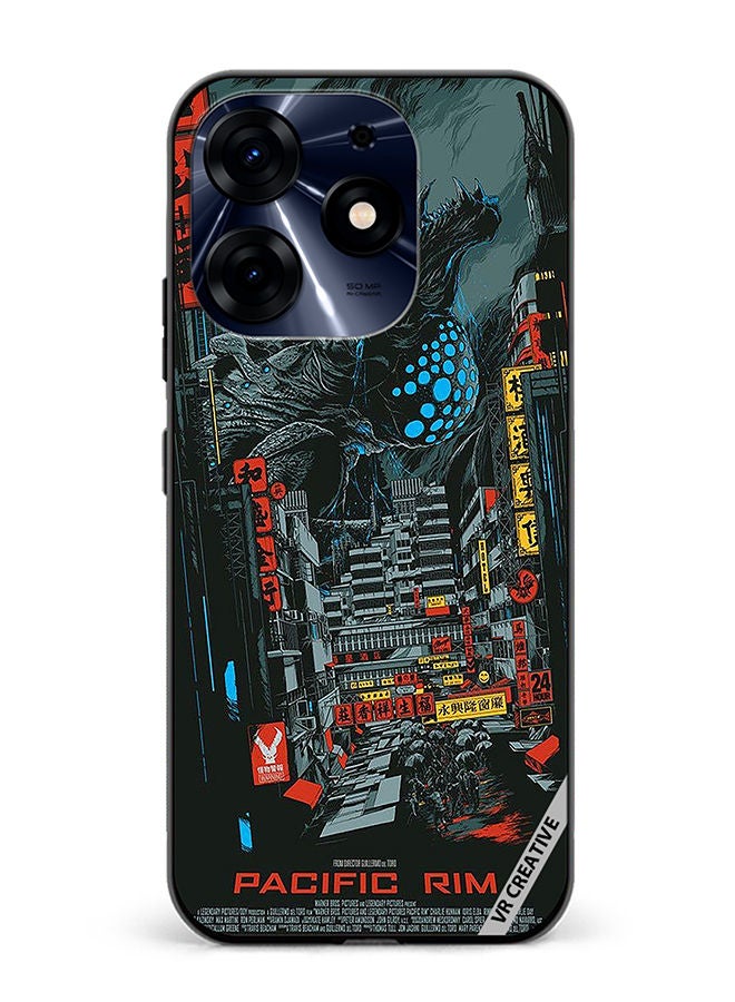VR CREATIVE Protective Case Cover For Tecno Spark 10 Pro Pacific Rim Design Multicolour - Image 1