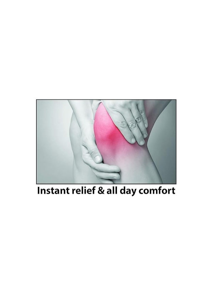 Knee Support - Adjustable Size for Left or Right Knee, Open Patella Compression Sleeve for Pain, Sprains, Strains, Sports Injuries, Surgery