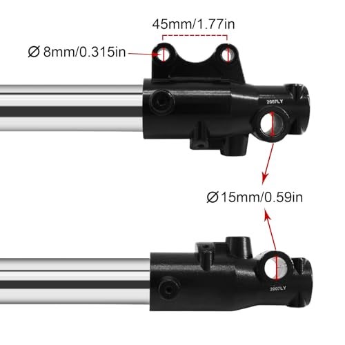 Polar bear POLARBEAR Front End Inverted Forks 45/48mm 630mm Pit Bike Forks Hydraulic Upside Down Shock For 110cc 125cc 150cc Dirt Pit Bikes - Image 3