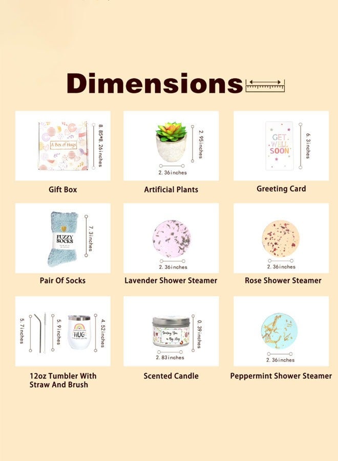 Hanayo Gifts for Women Happy Birthday Gifts Basket for Women Spa Gift Set for Ladies 10 Pcs Spa Gift Basket Set with Gift Box Relaxation Bath Gift Set for Wife and Best Friend ﻿ - Image 2