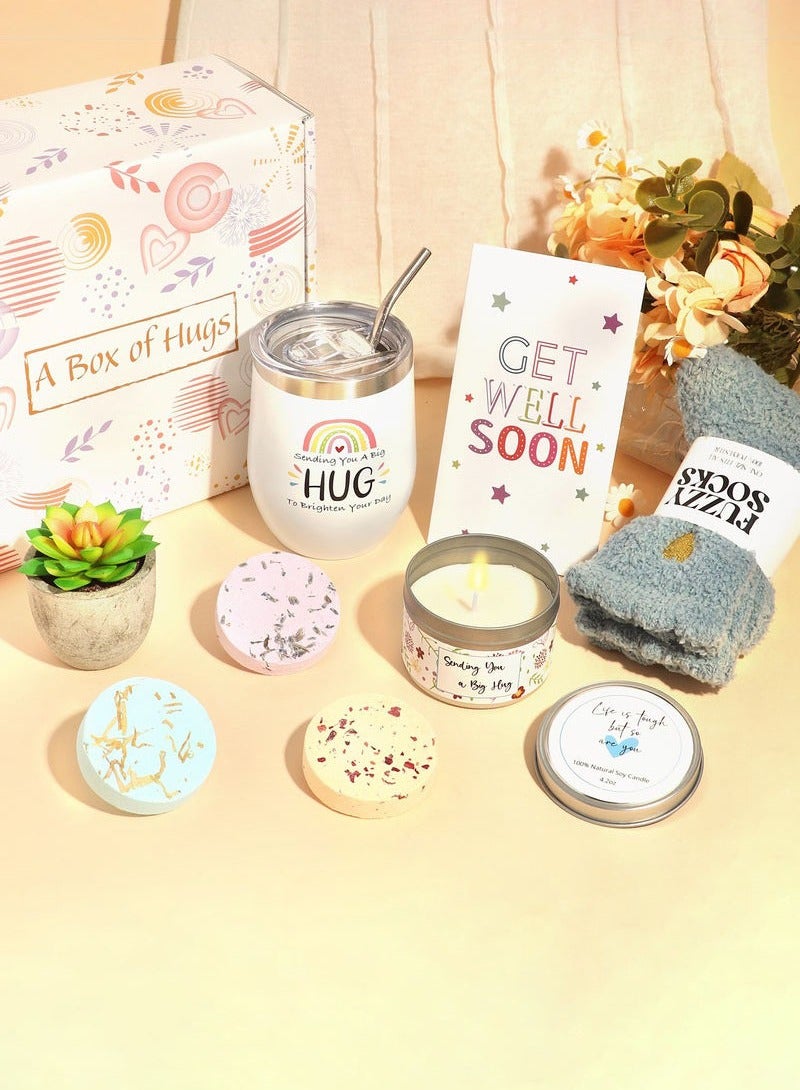 Hanayo Gifts for Women Happy Birthday Gifts Basket for Women Spa Gift Set for Ladies 10 Pcs Spa Gift Basket Set with Gift Box Relaxation Bath Gift Set for Wife and Best Friend ﻿ - Image 3