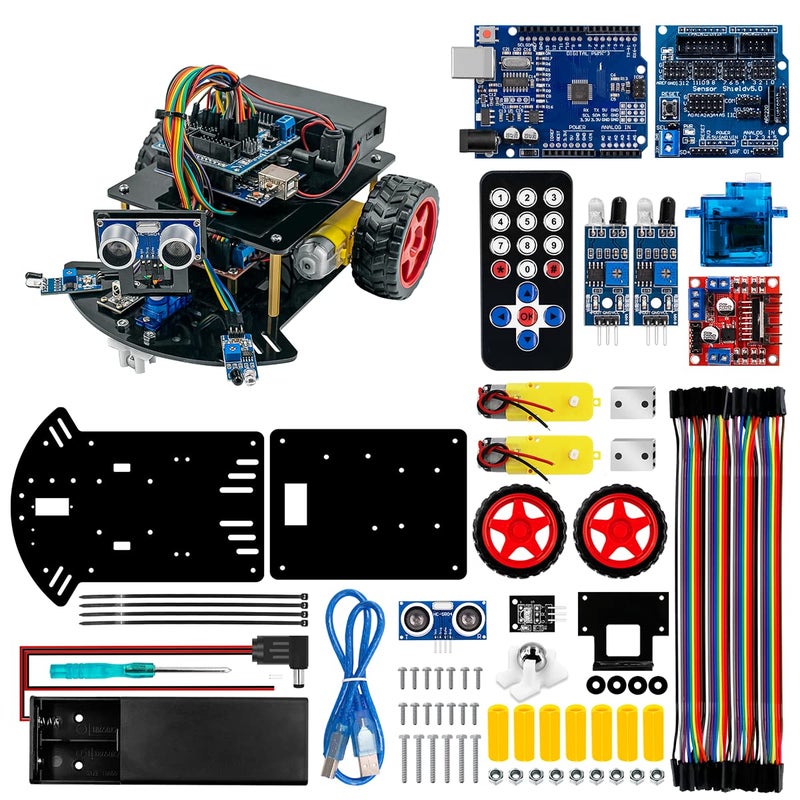 Hosyond Smart Robot Car Kit2WD Remote Control Car Compatible with Arduino IDE with Tutorail - Image 2