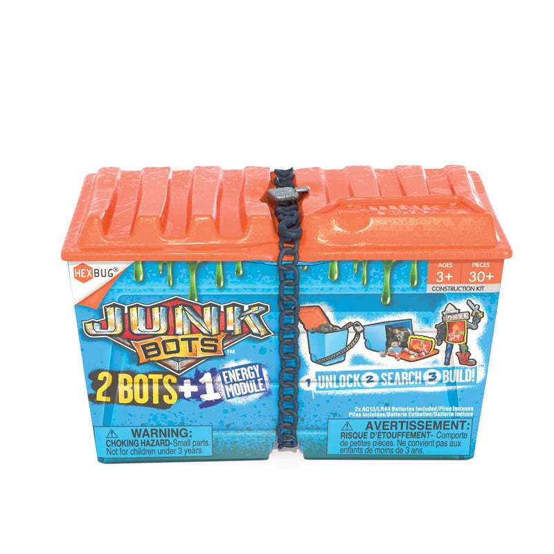 HEXBUG JUNKBOTS Alley Dumpster Kit Surprise AlienPowered Construction Figures for Ages 5 24 Pieces - Image 2