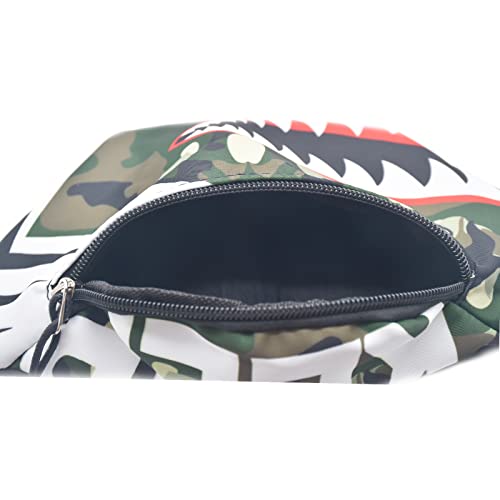 Ralcosuss Shark Kids Waist Fanny Pack for Toddler Girls Boys Small Crossbody Purse Waist Pouch Belt Bag for Running Hiking Cycling - Image 5
