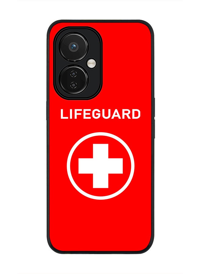 Stylizedd Rugged Black edge case for Nord CE 3 Lite Slim fit Soft Case Flexible Rubber Edges Anti Drop TPU Gel Thin Cover - Lifeguard - Image 1