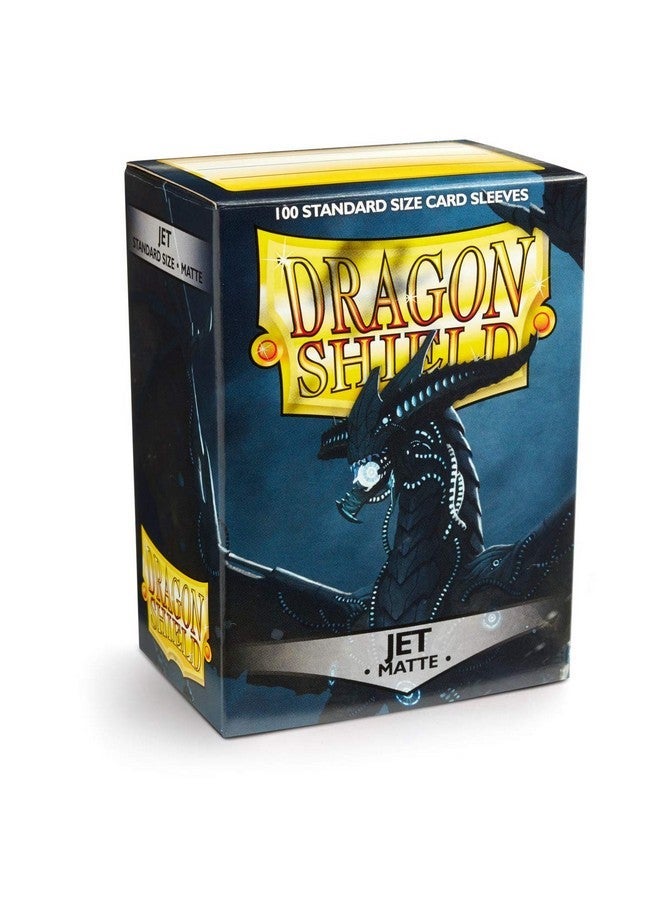 Dragon Shield | Standard Size Card Matte Sleeves | 100 CT - Smooth & Tough Premium TCG Sleeves | Compatible with Pokemon, Flesh & Blood, One Piece & Magic The Gathering | Jet Matte - Image 3