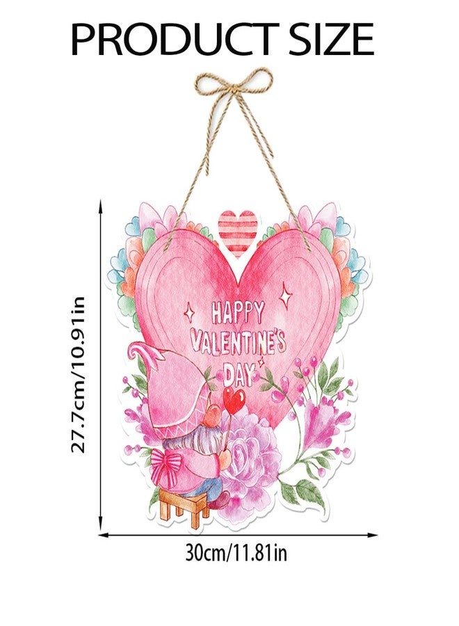 RUPOFUZA Valentine Door Decorations Love Hanging Sign Front Door Hanger Wreath Decor Indoor Outdoor Decor for Valentine's Day Party Home Farmhouse Wall Porch Yard Window Decoration Supplies - Image 2