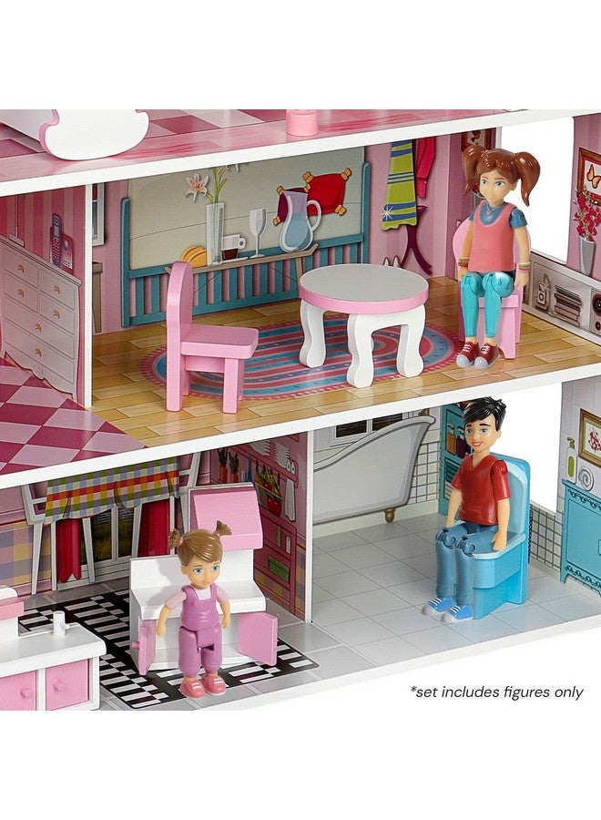 Beverly Hills Sweet Li'l Family Dollhouse People Set of 3 Action Figure Set: Boy, Girl, and Toddler - Image 4