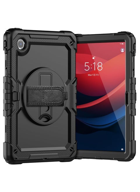 Protective Tablet PC Case Compatible with Lenovo Tab M11 Case with Screen Protector, Shockproof Rugged case 360° Rotating Hand Strap/Stand