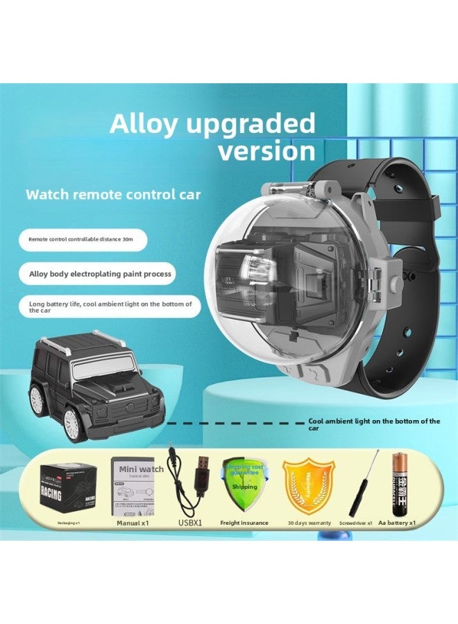 Net Red Children's Watch Remote Control Car Alloy Mini Car Parent-child Interactive Toys 2.4G Source Wholesale Cross-border