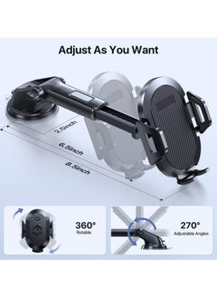 Awakey Car Phone Holder with Suction Cup Base, Automobile Phone Mount for iPhone/Android Smartphones  - Image 4